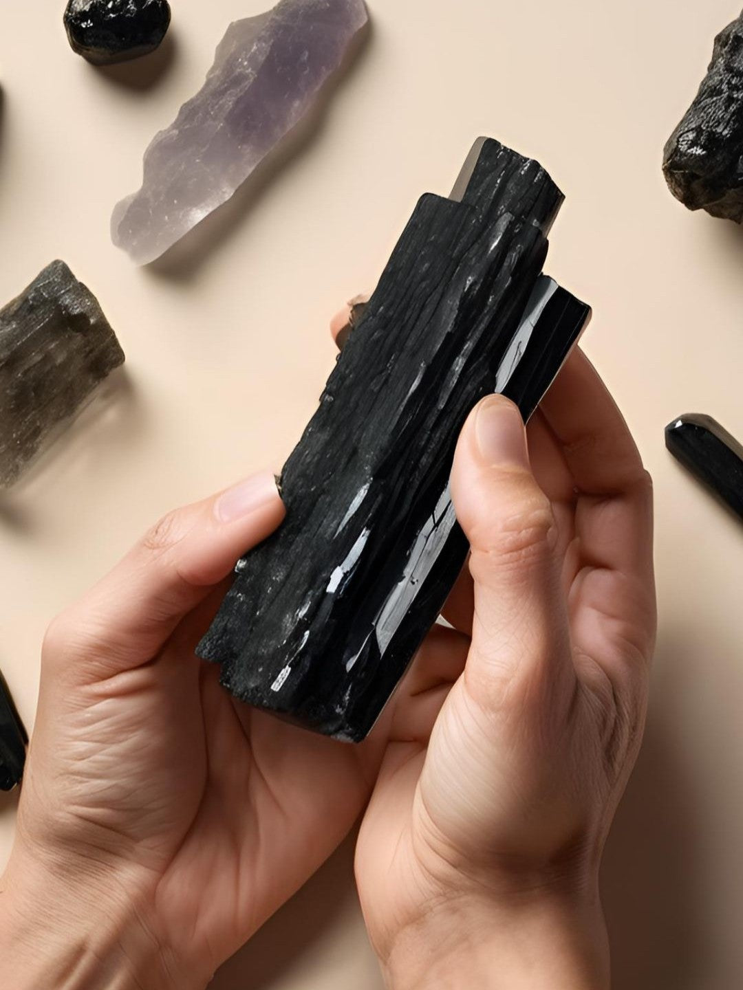 Barra de turmalina negra para protección de energías