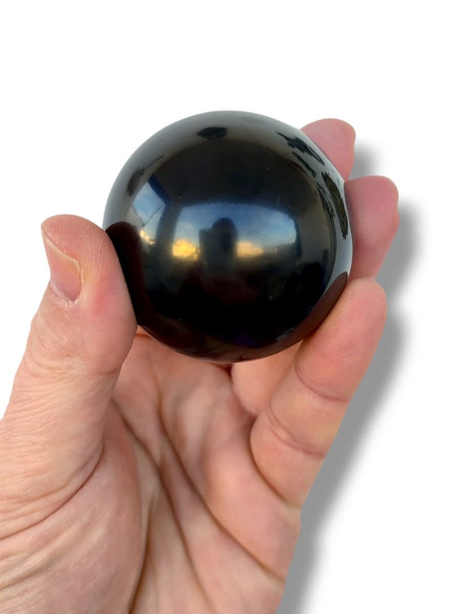 Esfera de Shungit natural de Karelia Rusia 5x5 cm