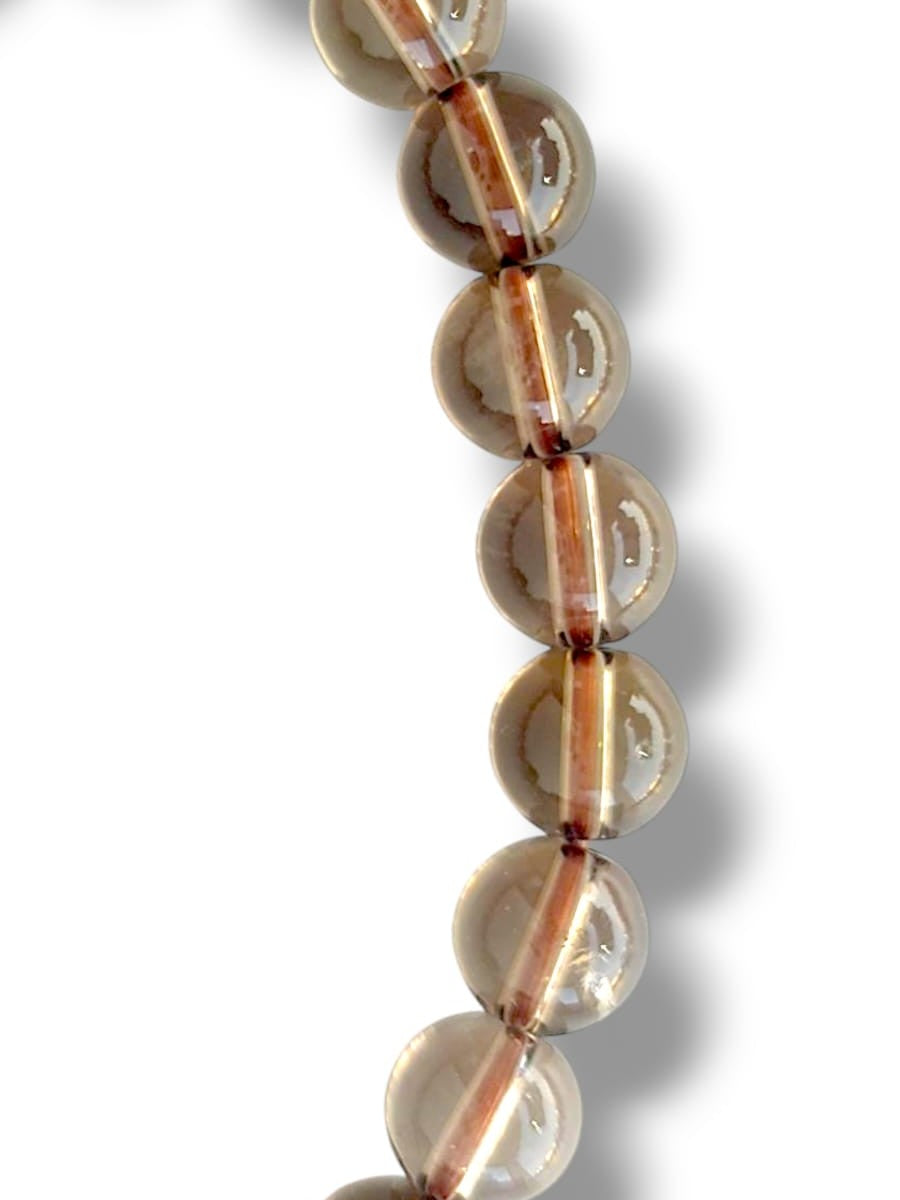 Pulsera de cuarzo ahumado para protección