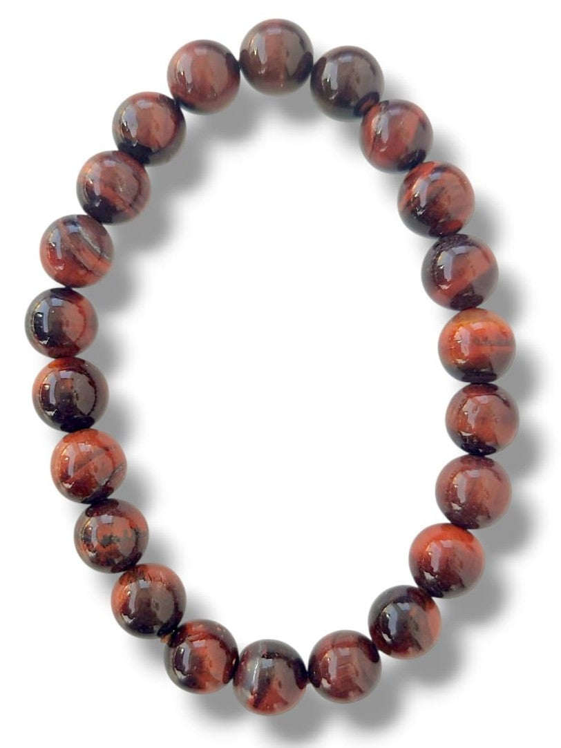 Pulsera de Ojo de Buey natural para protección energética y fuerza interior