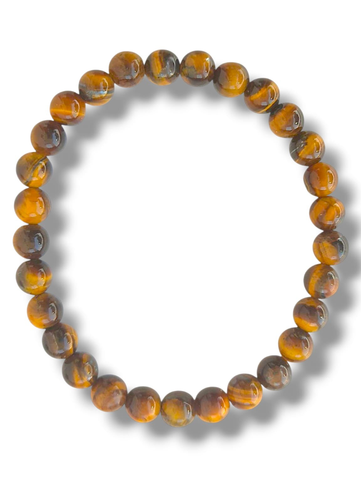 Pulsera ojo de tigre de piedra natural para energía y protección