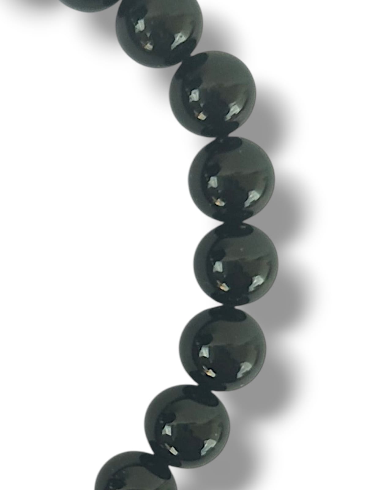 Pulsera de turmalina negra natural para Reiki y meditación