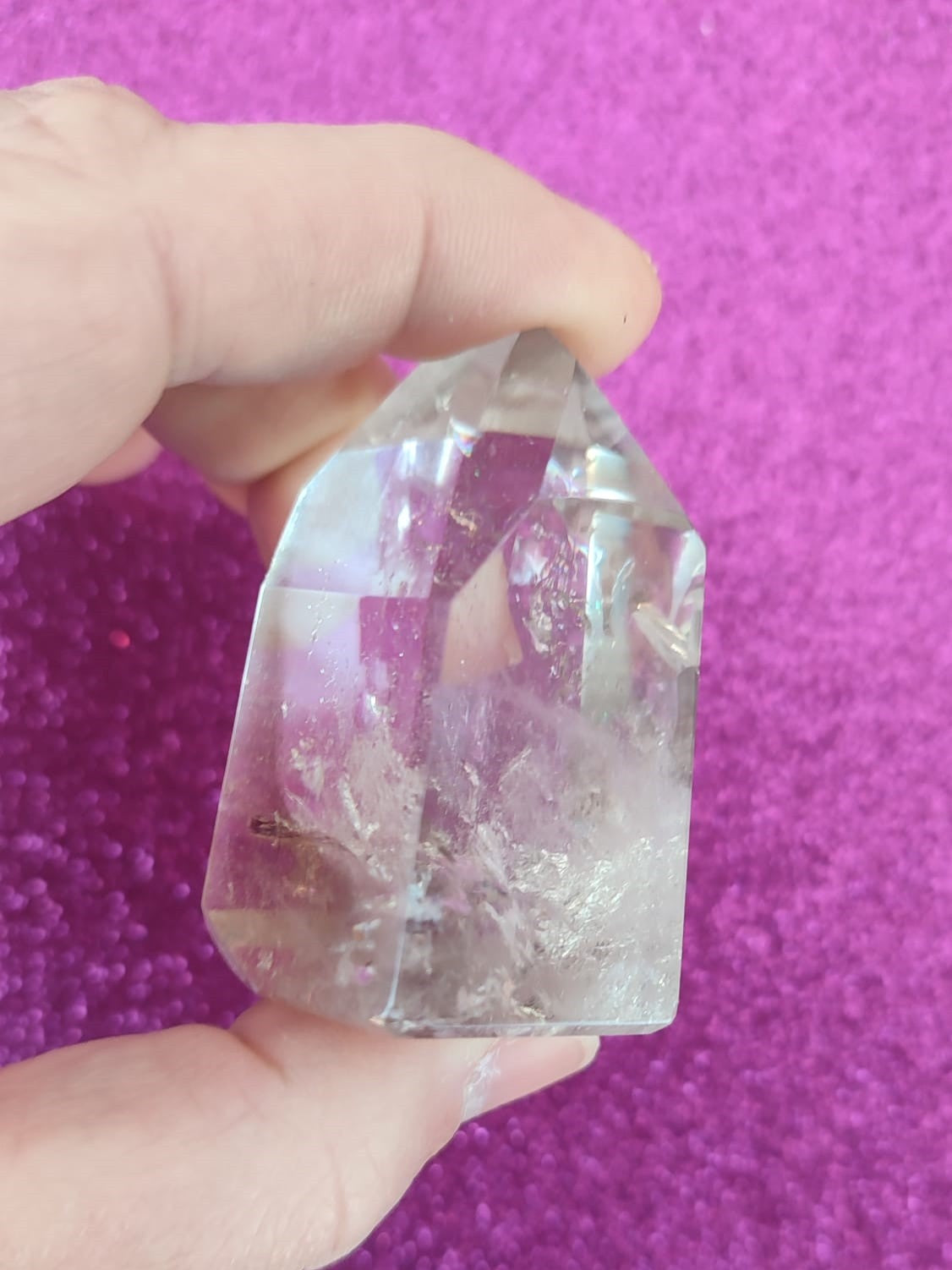 Punta de cuarzo ahumado pequeña