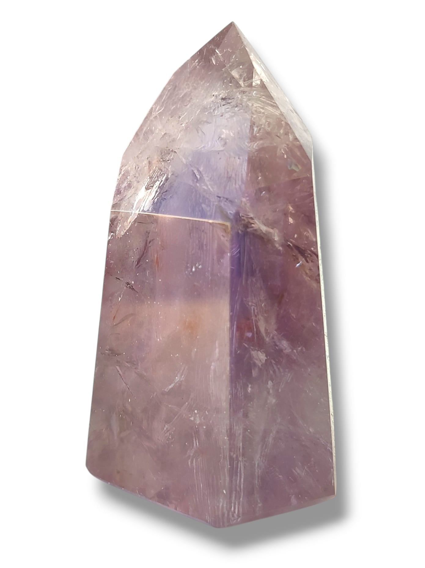 punta de amatista púrpura mineral natural para meditación