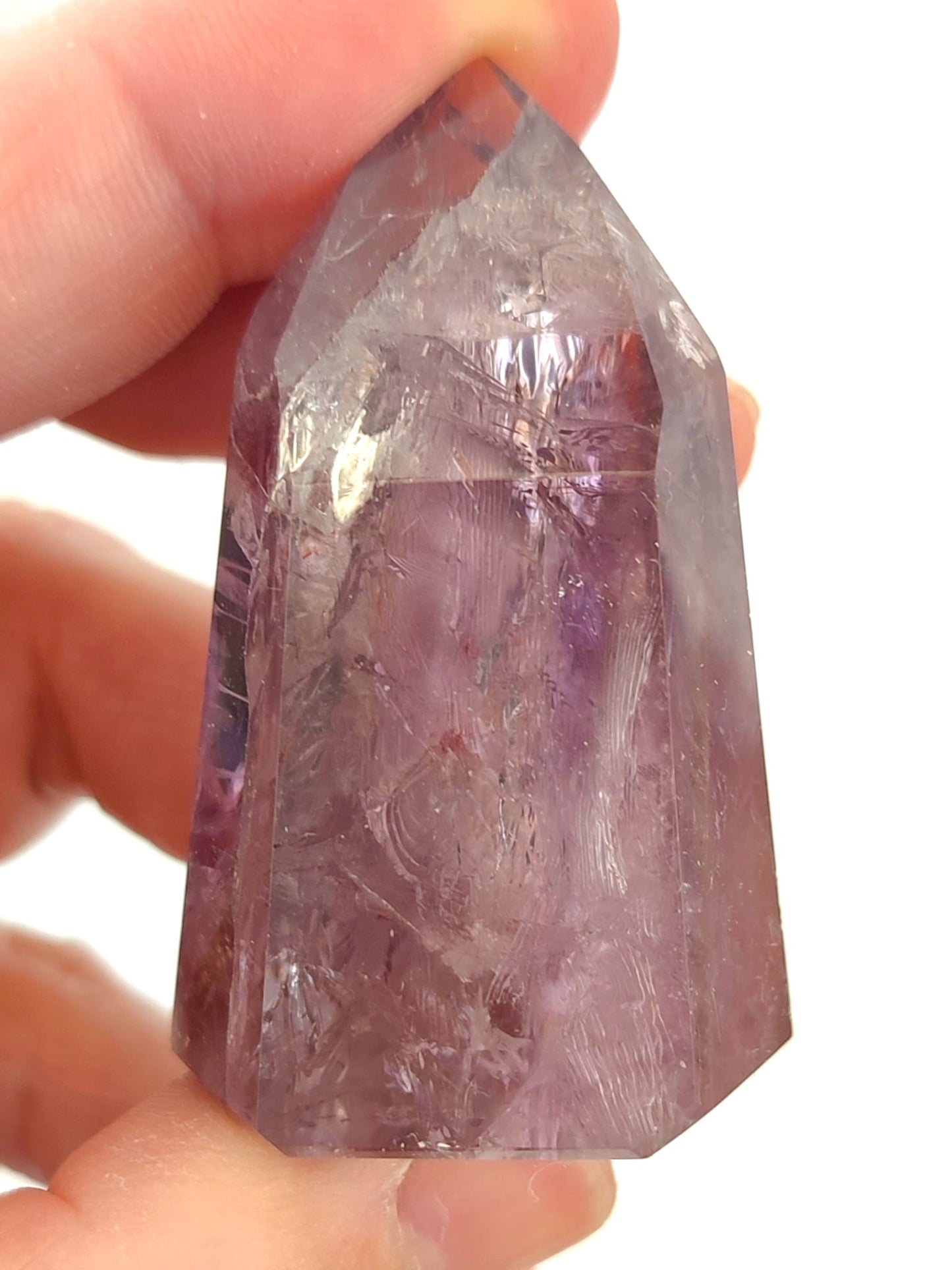 punta de amatista violeta mineral espiritual para reiki