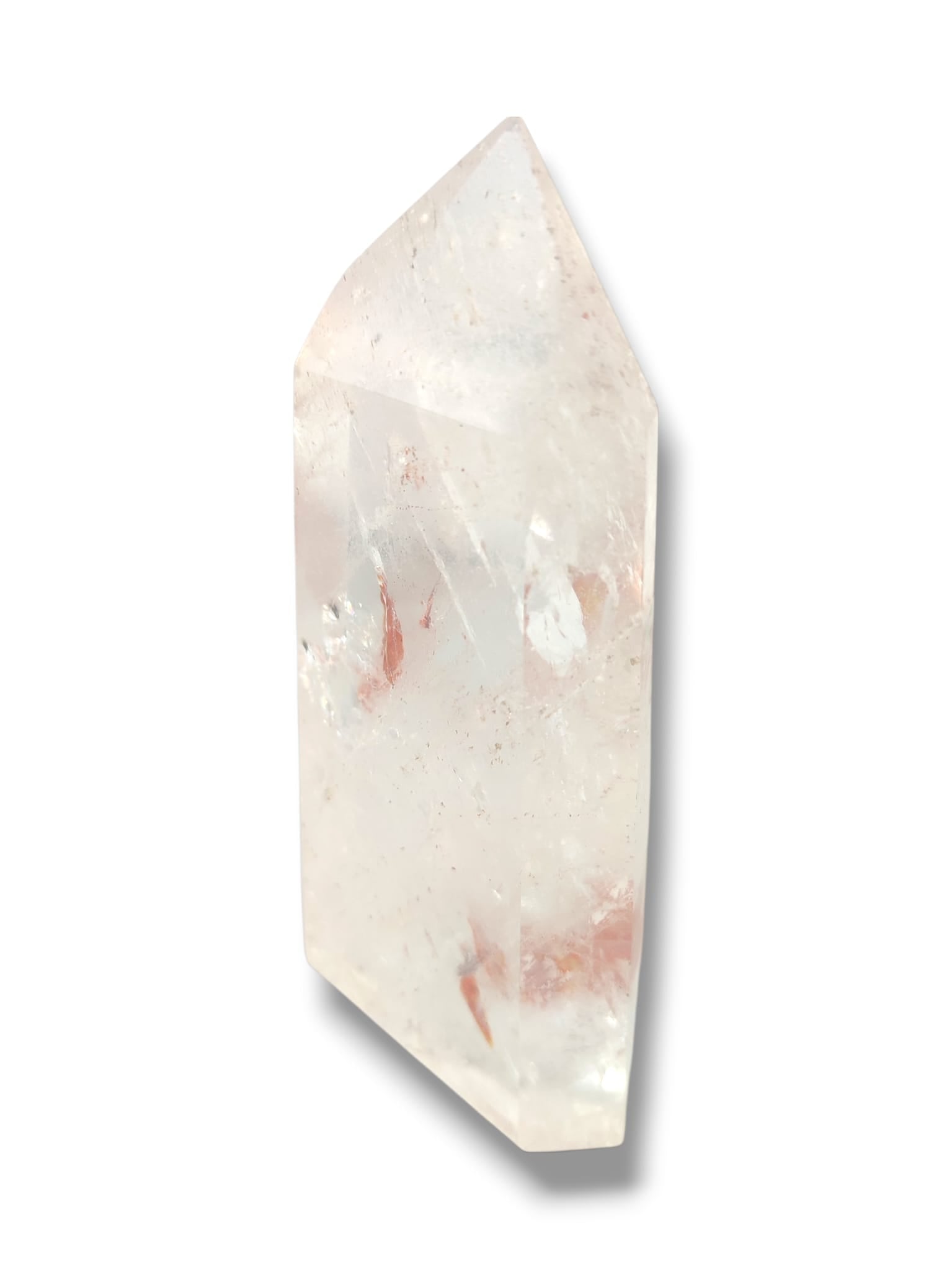 Cuarzo tabular hematoide con vibración arcoiris para meditacion y reiki