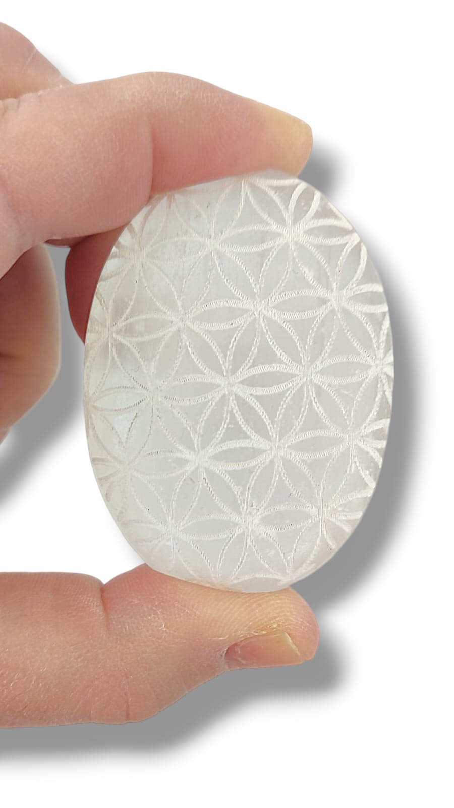 jabón de selenita blanca para proteger el aura y reducir el estrés