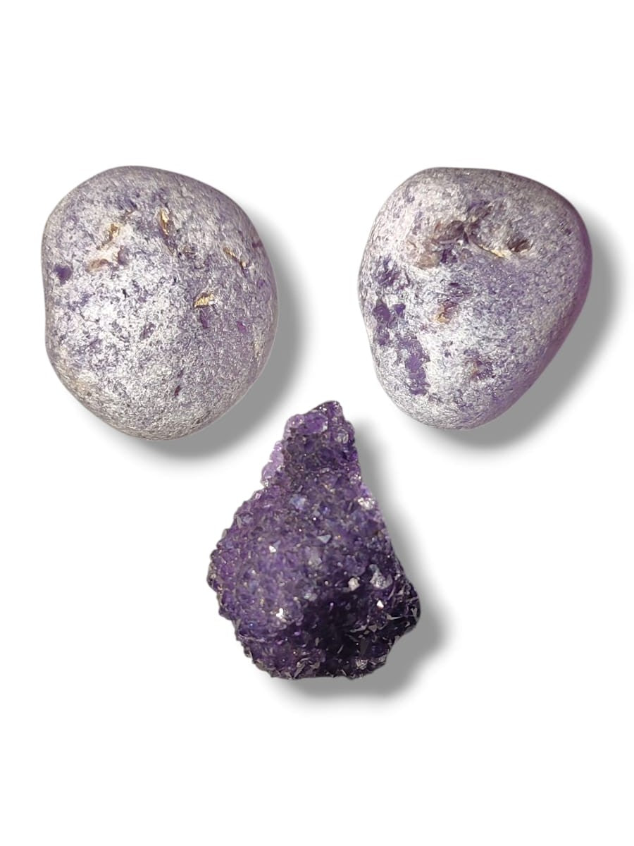 Kit Minerales - Cuarzos Visión Amatista y Piña de Amatista