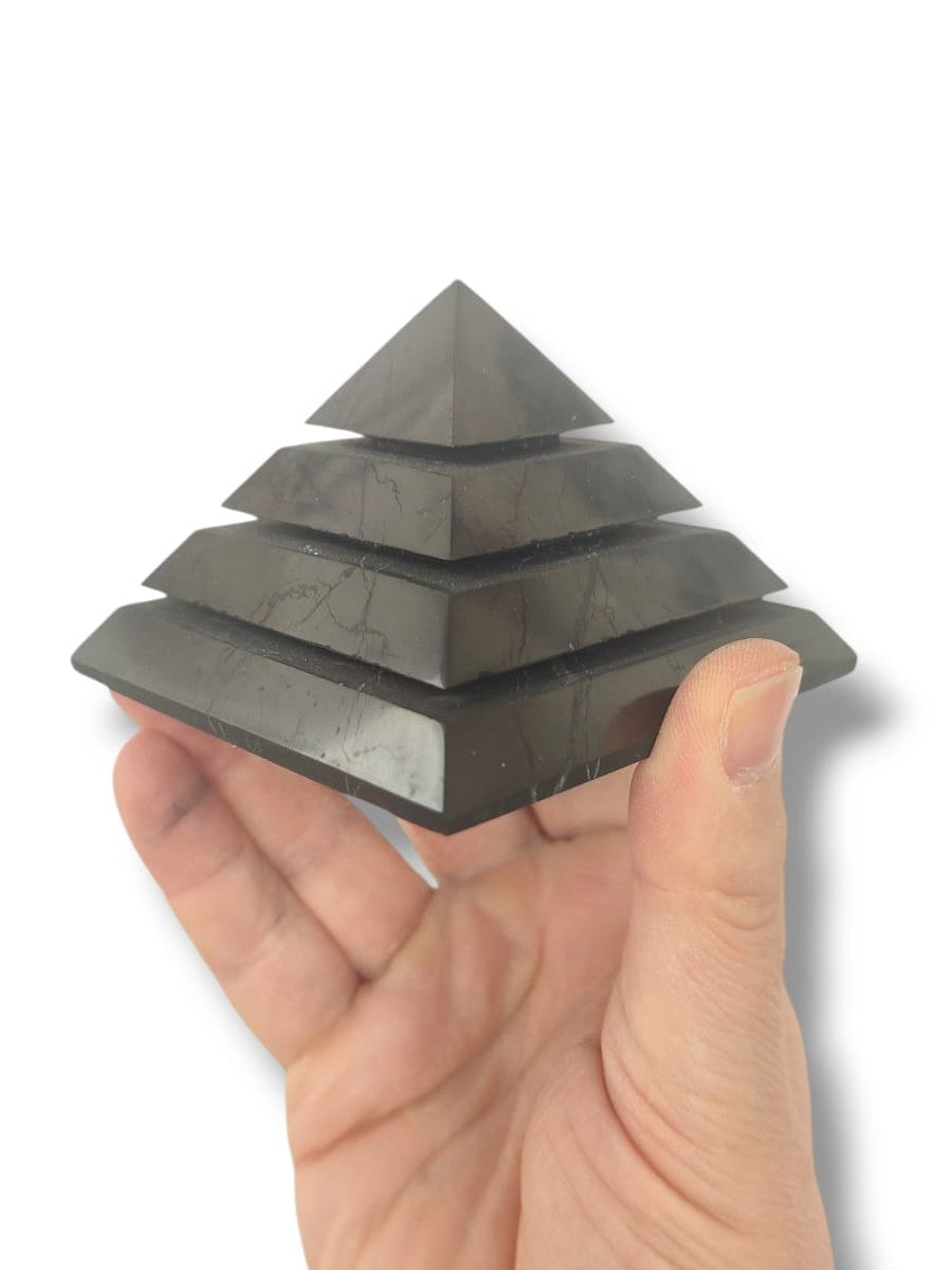 Piramide de shungit para reducir radiaciones electromagneticas