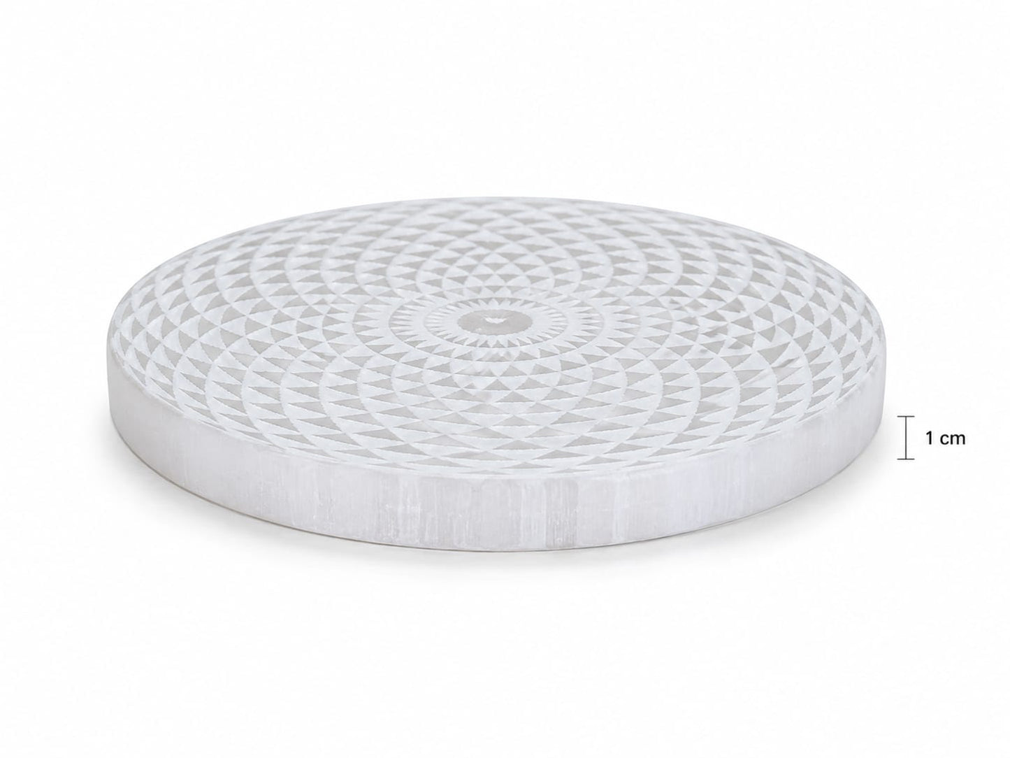 Placa de Selenita Mandala - Carga tus Minerales con Energía ositiva