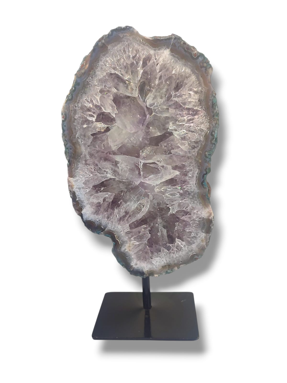 decoración espiritual portal de amatista para elevar la vibración