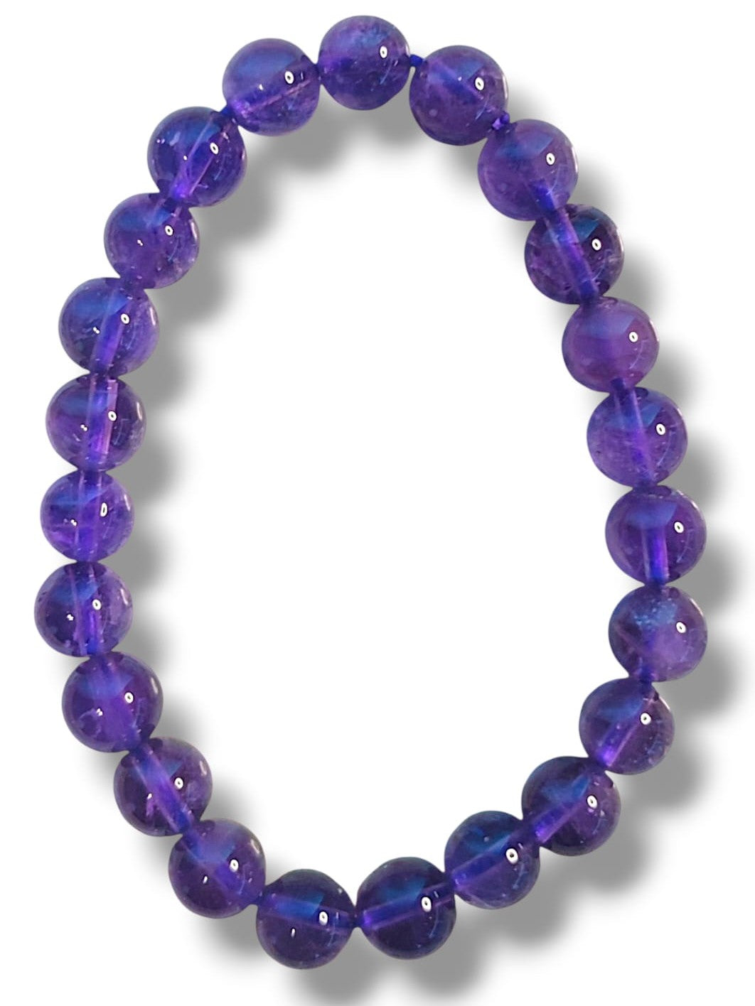 Pulsera de amatista natural 8mm para protección y energía positiva

