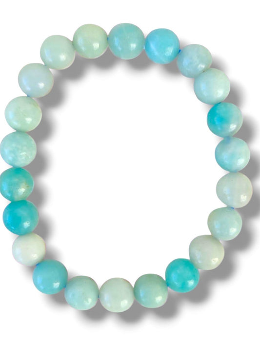 Pulsera de amazonita natural para calma y equilibrio emocional