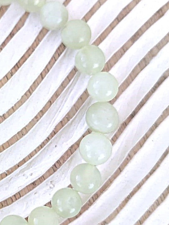 Pulsera de jade piedra natural de 8mm, joya para protección y buena suerte