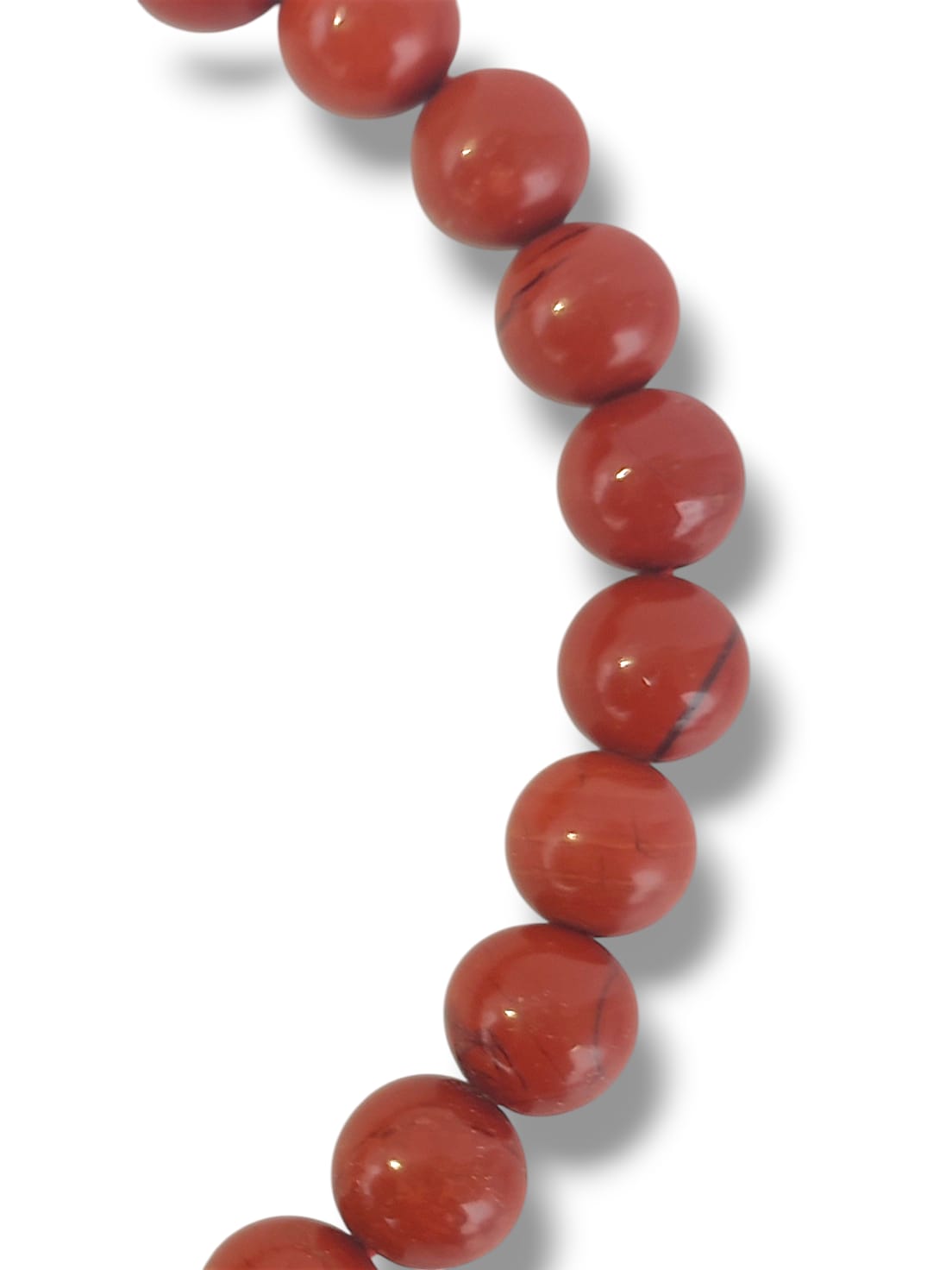 Pulsera de jaspe rojo auténtico 8mm enraizamiento y conexion a tierra