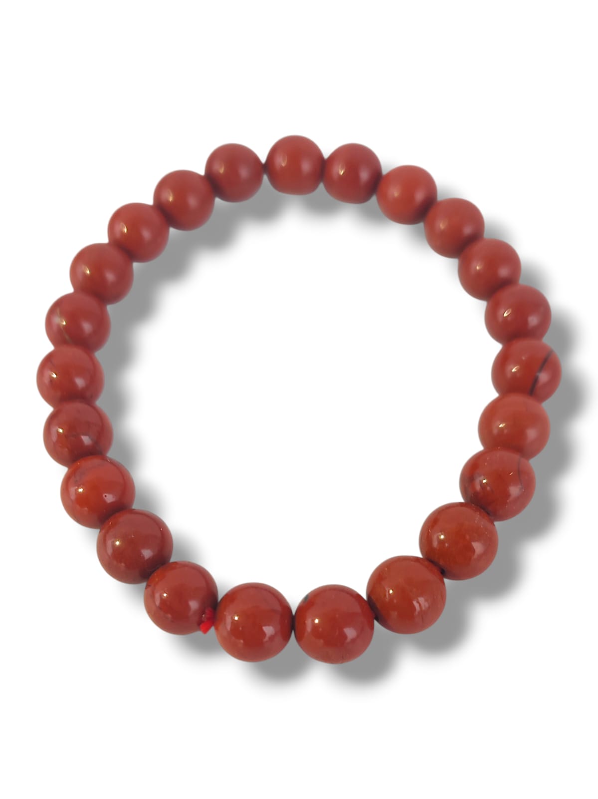 Pulsera de jaspe rojo 8mm piedras naturales para reiki, meditacion y equilibrio energetico