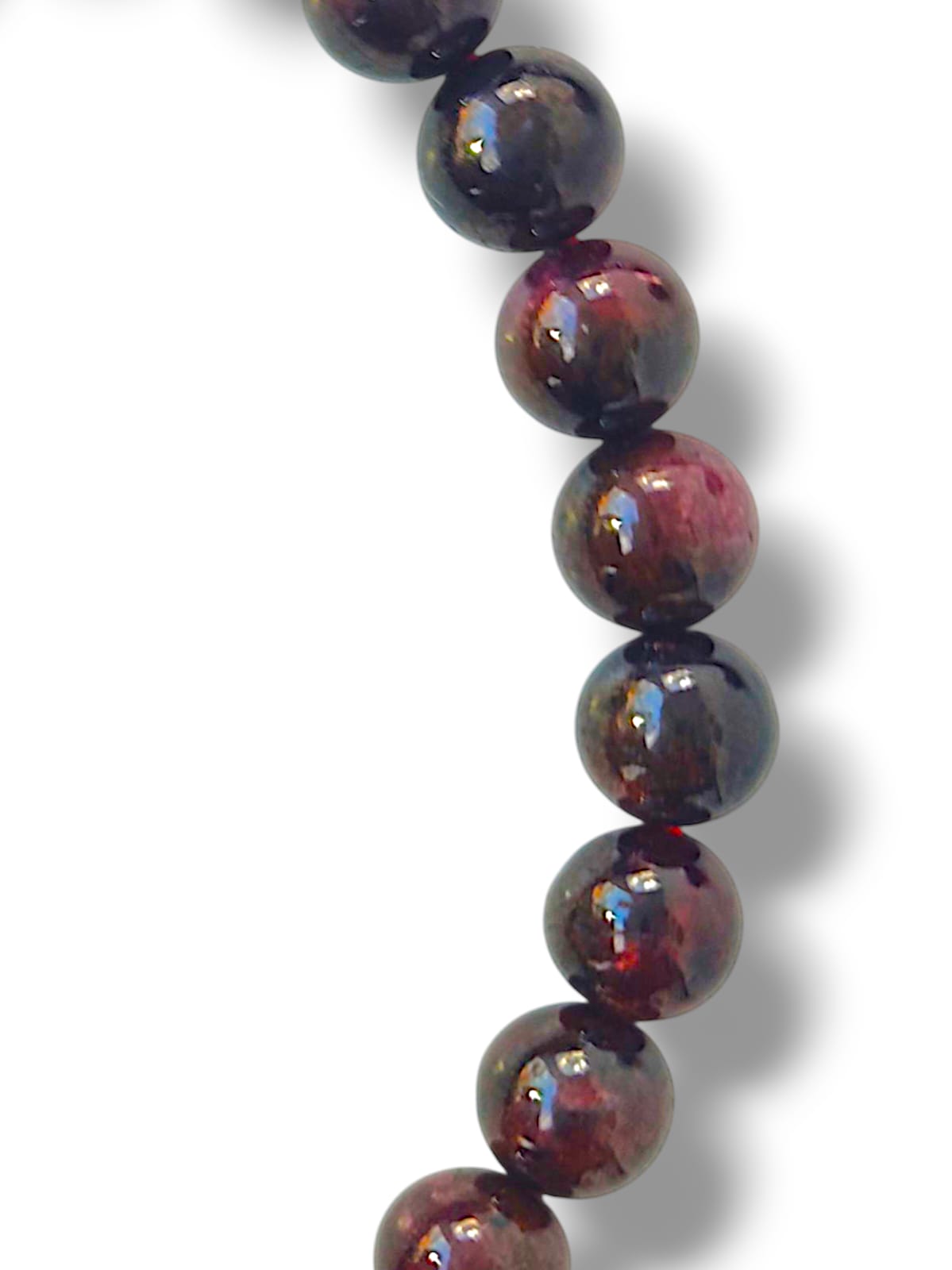 Pulsera de granate auténtico – cristal natural para autoestima y motivación