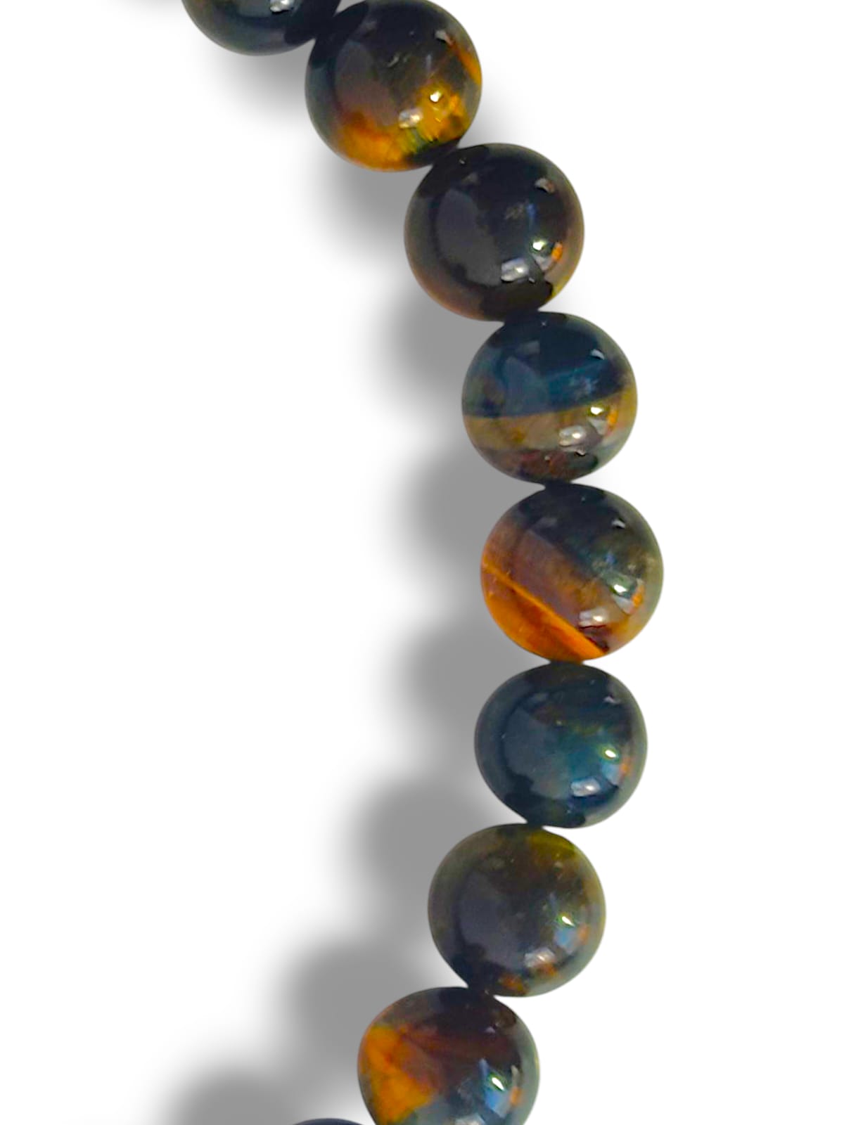 Pulsera de ojo de halcón auténtica – cristal natural para concentración y equilibrio