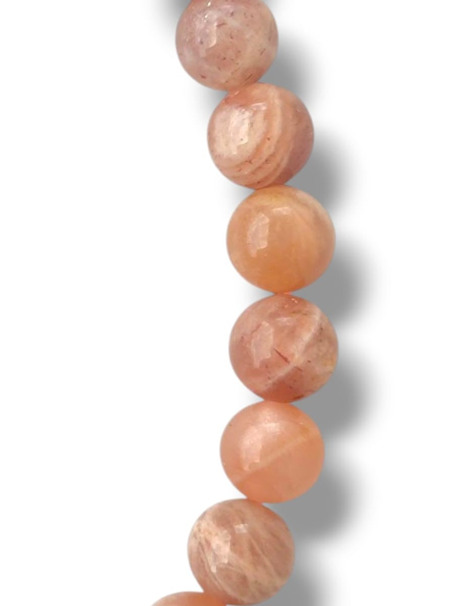 pulsera de piedra sol auténtica con propiedades de abundancia y protección