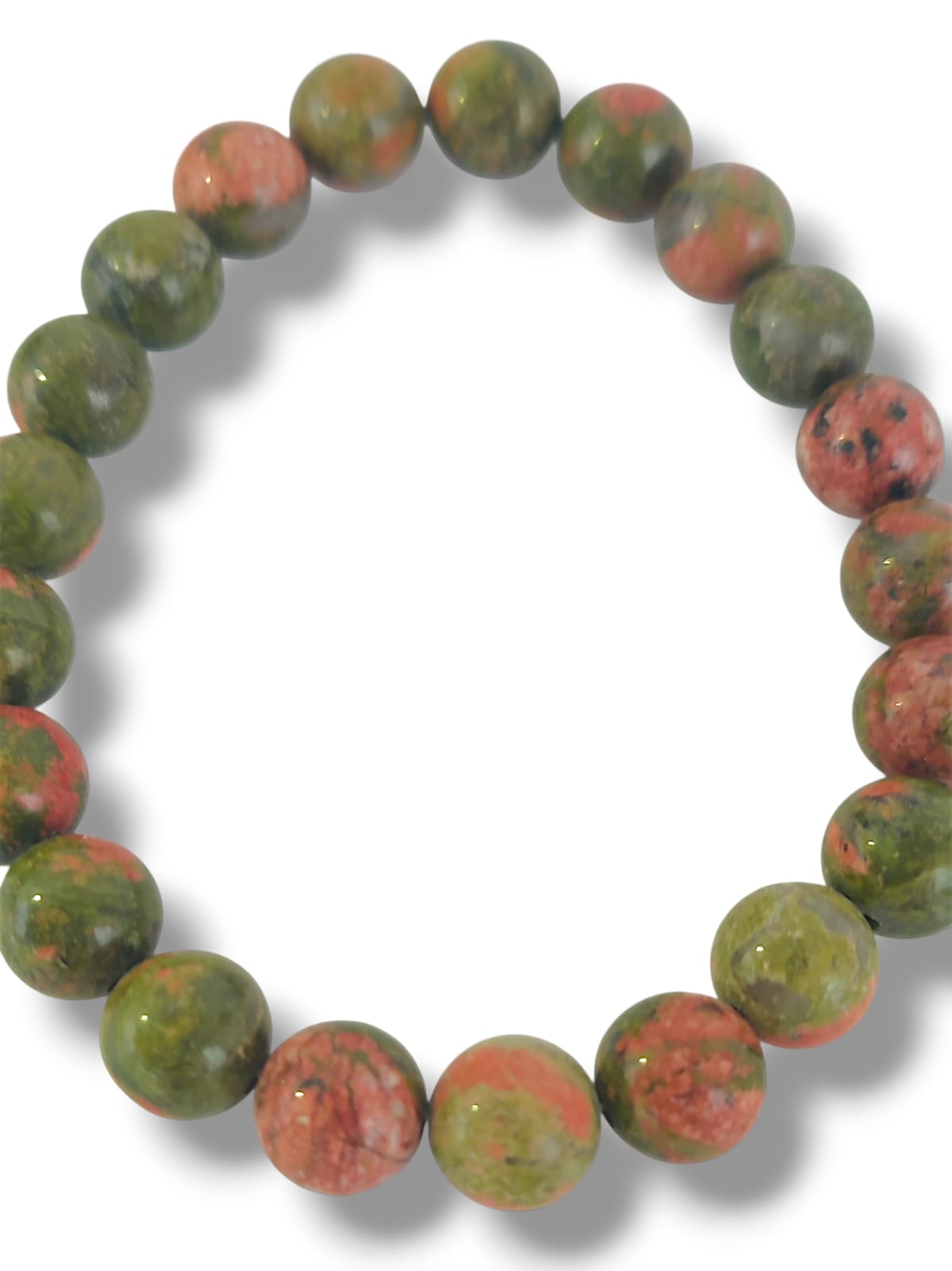 Pulsera de jaspe unakita 8mm para equilibrio emocional