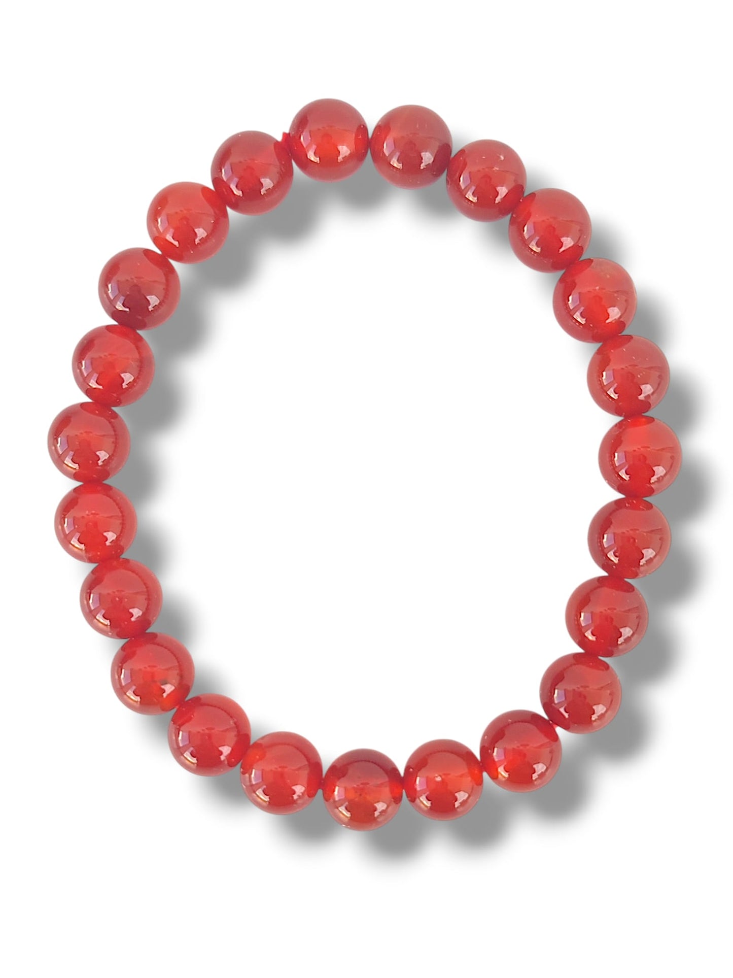 pulsera de carneola 8mm para segundo chakra y reiki