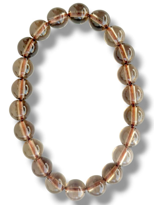 Pulsera de cuarzo ahumado 8mm 