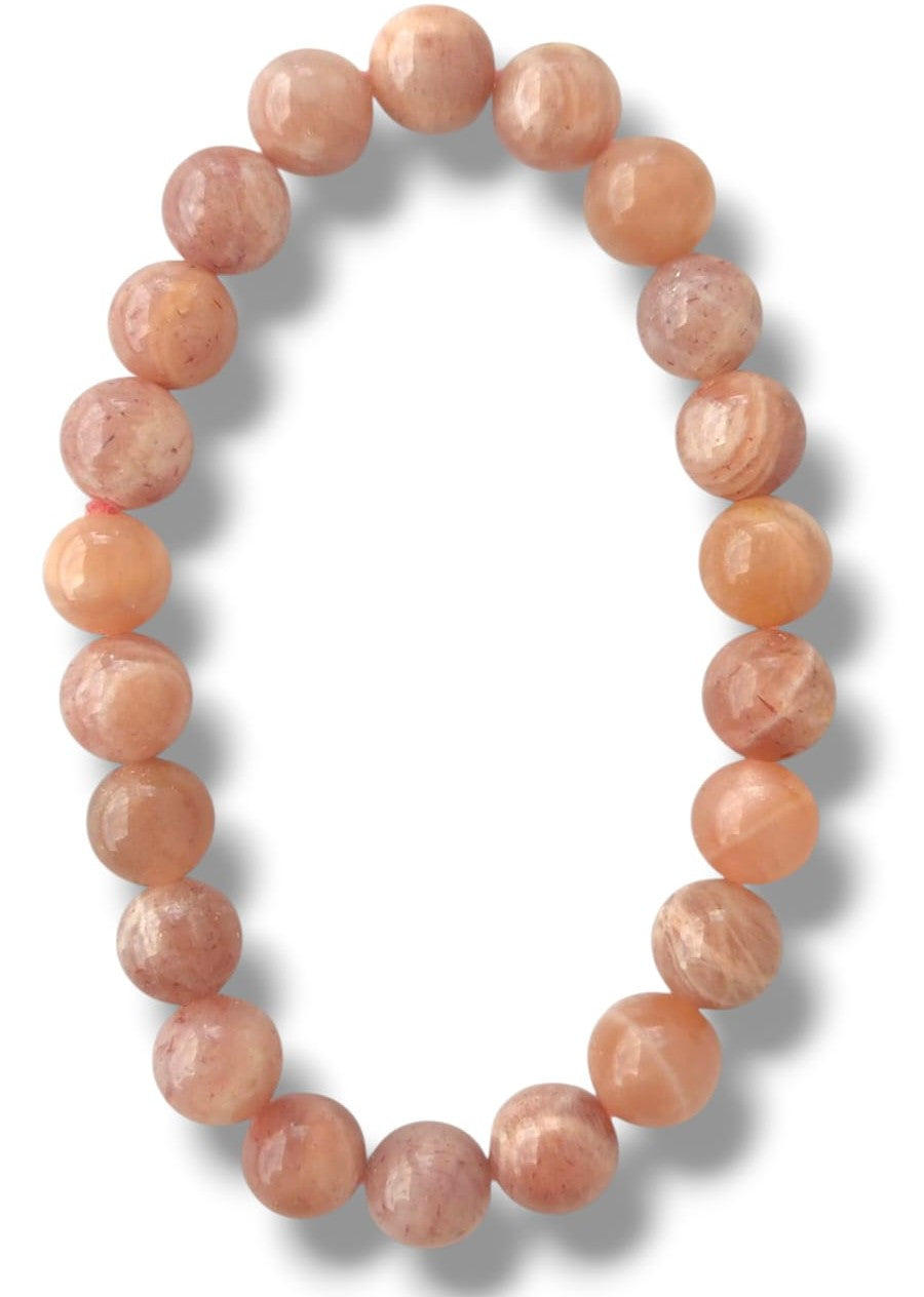 pulsera de piedra sol natural para atraer energía positiva y vitalidad