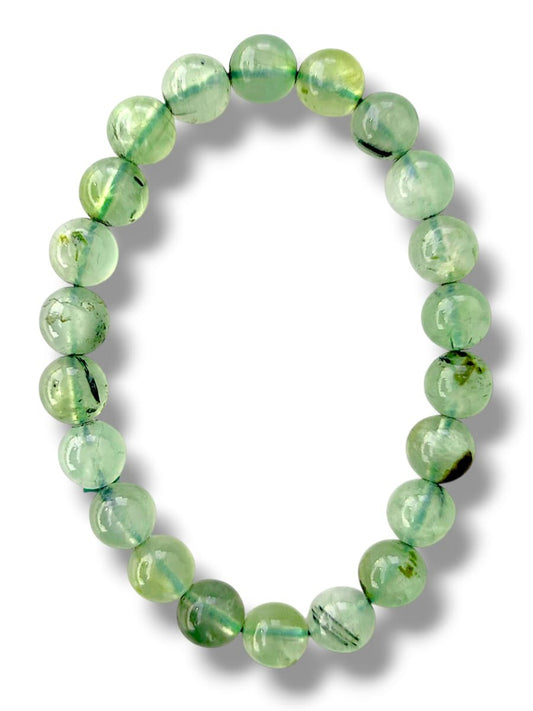 pulsera de prehnita natural para calma y sanación interior