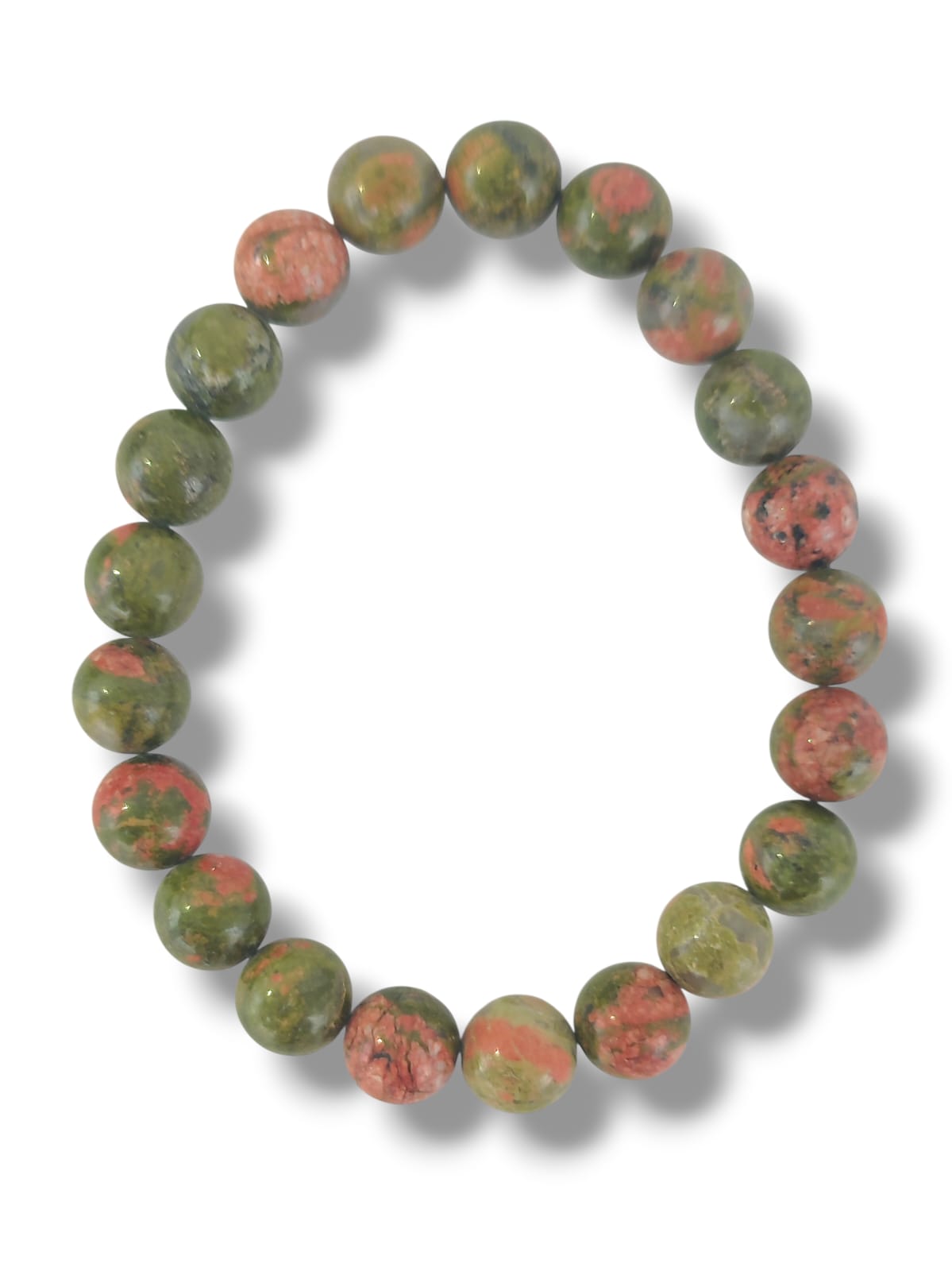 Pulsera de unakita 8mm natural con piedras auténticas