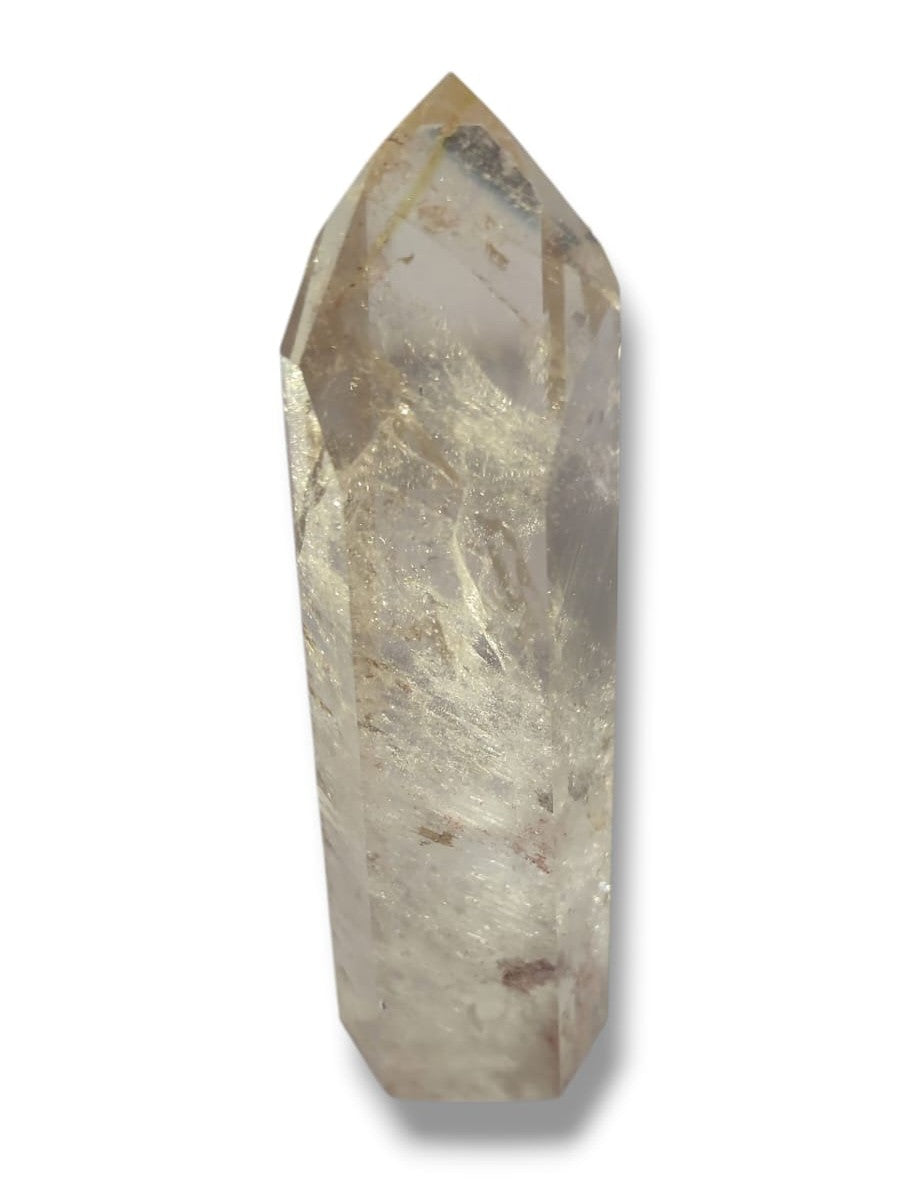 Cuarzo Ahumado con inclusiones naturales de Hematite – meditación y armonización de espacios.