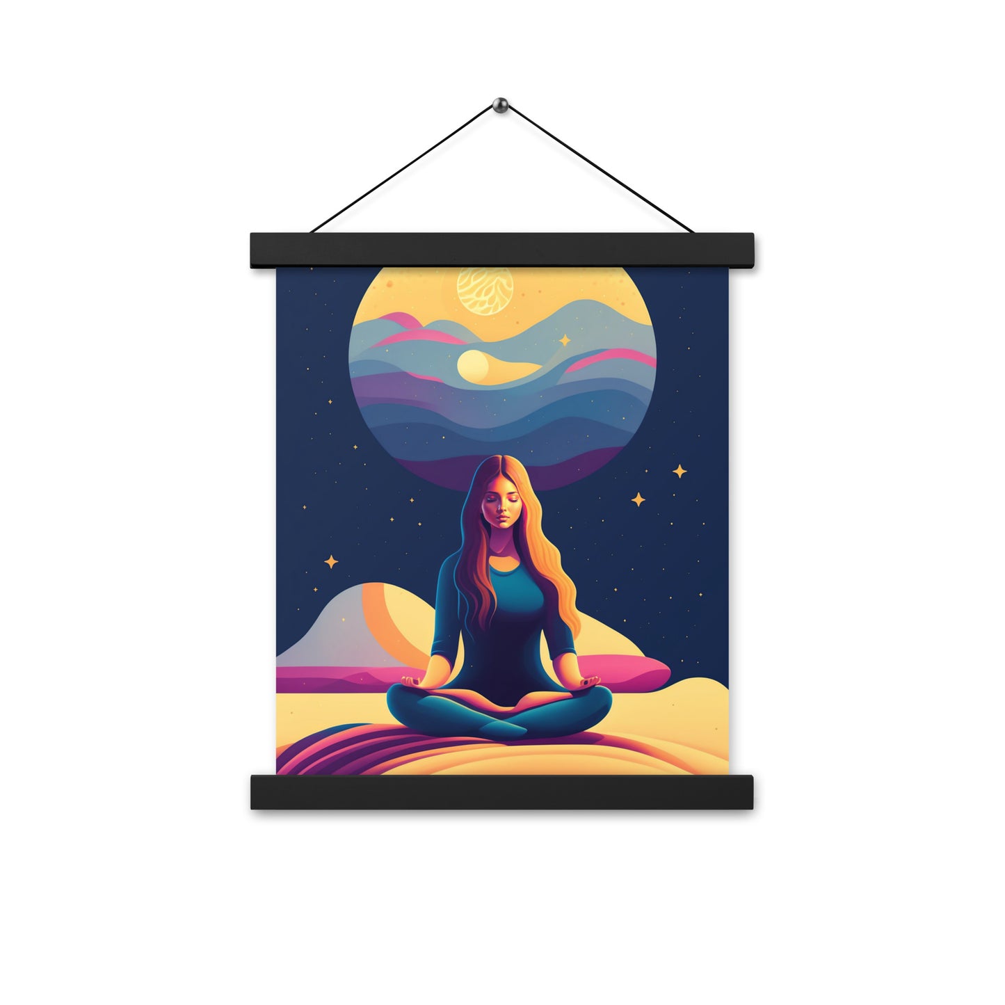 Póster Meditación en Luna LLena