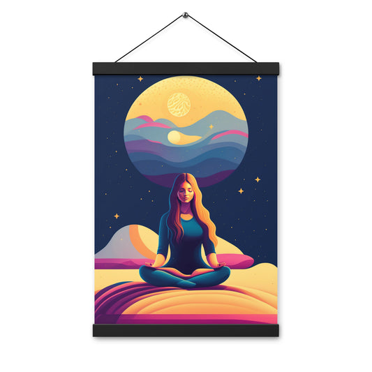 Póster Meditación en Luna LLena