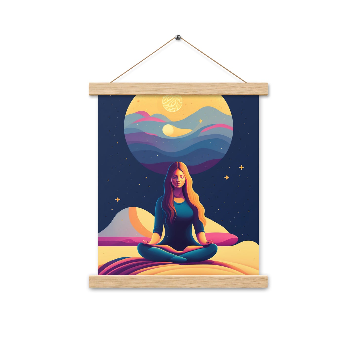 Póster Meditación en Luna LLena