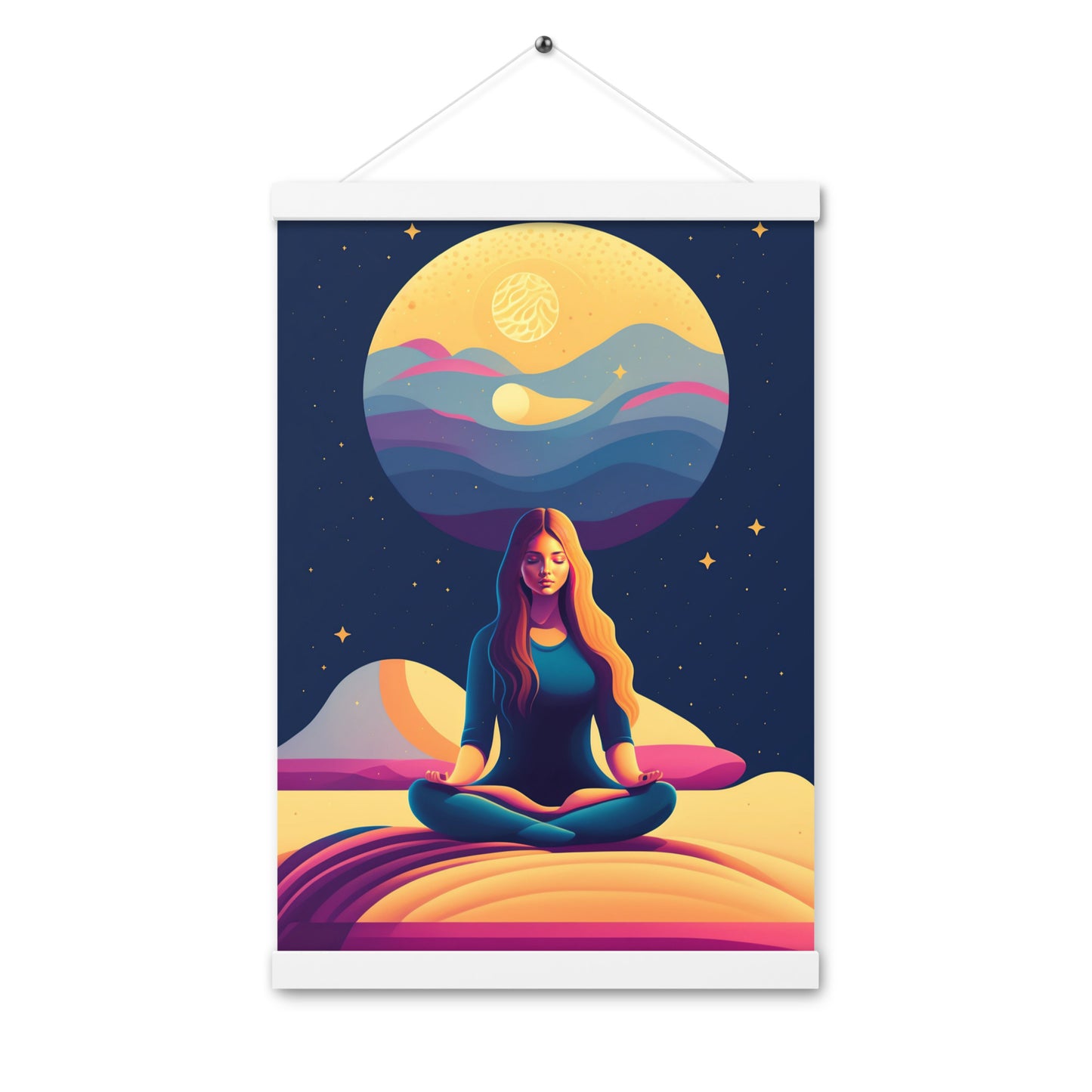 Póster Meditación en Luna LLena